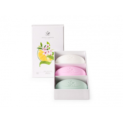 ACCA KAPPA SOAP 3 PCS SET: 3X5.3 (WHITE MOSS SAKURA TOKYO MANDARIN & GREEN TEA)