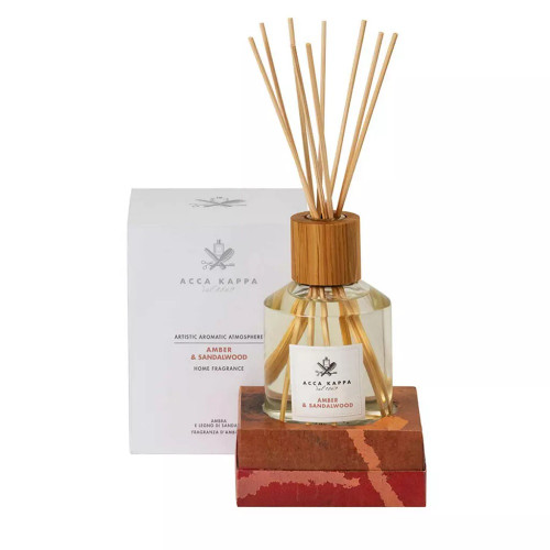 ACCA KAPPA AMBER & SANDALWOOD 8.25 FRAGRANCE DIFFUSER WITH STICKS