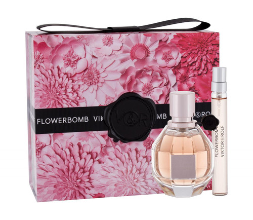 FLOWERBOMB V&R 2 PCS SET: 1.7 EAU DE PARFUM SPRAY + 0.34 OZ EAU DE PARFUM SPRAY (TRAVEL SET)