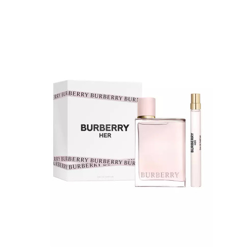 BURBERRY HER 2 PCS SET FOR WOMEN: 3.3 EAU DE PARFUM SPRAY + 0.33 EAU DE PARFUM SPRAY