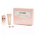 CAROLINA HERRERA 212 VIP ROSE 3 PCS SET FOR WOMEN: 2.7 EAU DE PARFUM SPRAY + 0.17 EAU DE PARFUM + 3.4 BODY LOTION