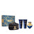 VERSACE DYLAN BLUE 4 PCS SET FOR WOMEN: 3.4 EAU DE PARFUM SPRAY + 3.4 SHOWER GEL + 3.4 BODY LOTION + POUCH