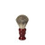 ACCA KAPPA VINTAGE SHAVING BRUSH HIGH QUALITY RESIN PURE BADGER - VENETIAN RED