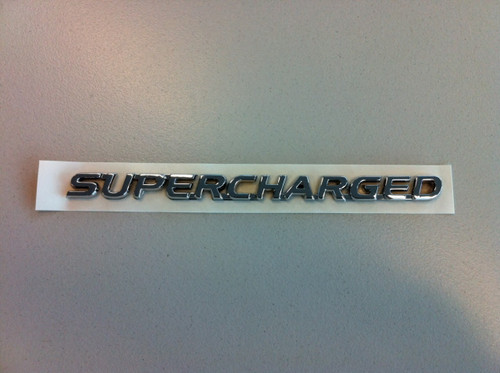 Chrome Supercharged Badge