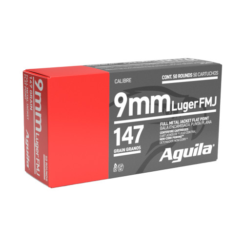 AGUILA 9MM 147GR FMJ FP 50 Rounds