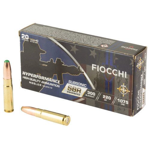 FIOCCHI HYPR SBR 300BLK 220GR 20 Rounds