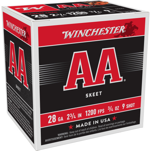 WIN AA 28GA 2.75 #9 25 Rounds