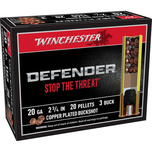 WIN DEF 20GA 2-3/4 BUCK 3 10 Rounds