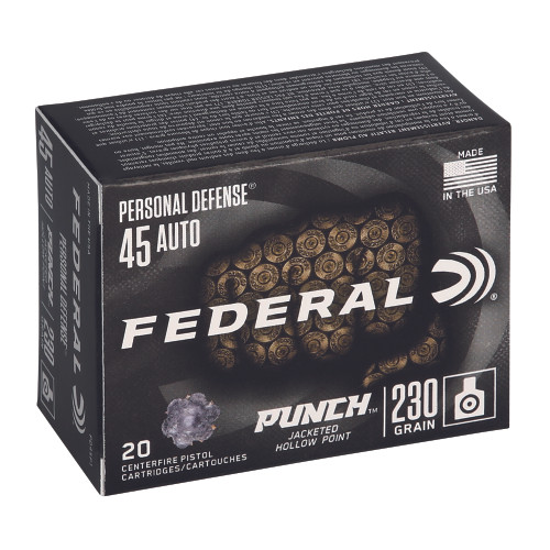 FED PUNCH 45ACP 230GR JHP 20 Rounds
