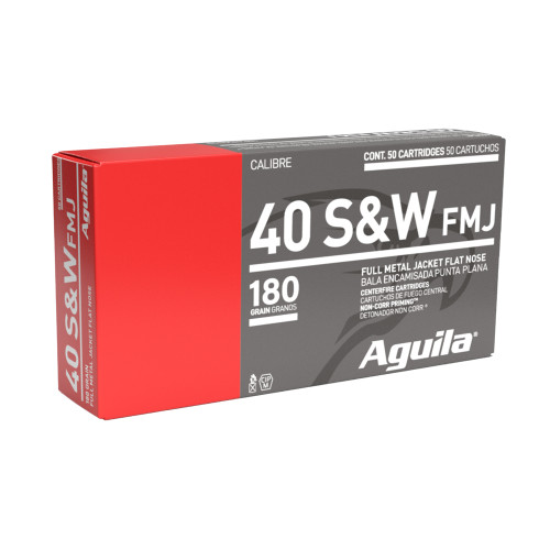 AGUILA 40SW 180GR FMJ 50 Rounds