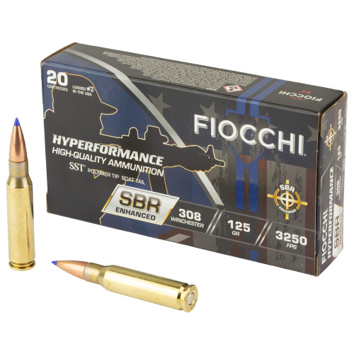 FIOCCHI HYPR SBR 308WIN 125GR 20 Rounds
