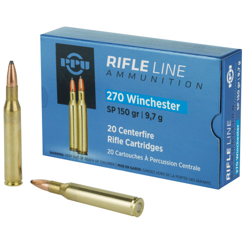 PPU 270WIN SP 150GR 20 Rounds