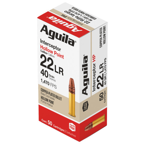 AGUILA 22LR INTERCEPTOR 40GR 50 Rounds