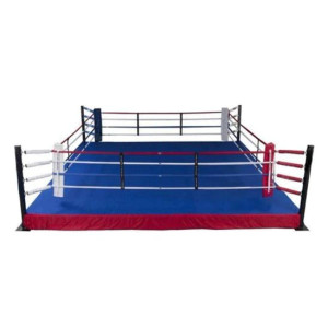 Professional Boxing Ring Includes All of the Following:
Full Heavy Gauge All Steel Frame
4 Heavy Gauge Steel Corner Posts
4 Professional Ring Corner Cushions (Black)
4 Regulation Ring Ropes and Rope Covers (Black)
16 Professional Adjustable Turnbuckles
16 Turnbuckle Covers (Black)
Set of 8 Professional Ring Rope Spacers
Professional Boxing Approved Ring Padding
Heavy Gauge Canvas Ring Cover (Black)
Full Length Broadcloth Ring Skirt (Black)
8 Rope Clamps, 16 Rope Retainer Rings
You can choose your own color combinations
Professional Plywood Platforms Included
All Assembly Hardware
MADE IN USA
Alternate Accessory Color Options Available, Contact Us For Details Professional Boxing Ring Includes All of the Following:
Full Heavy Gauge All Steel Frame
4 Heavy Gauge Steel Corner Posts
4 Professional Ring Corner Cushions (Black)
4 Regulation Ring Ropes and Rope Covers (Black)
16 Professional Adjustable Turnbuckles
16 Turnbuckle Covers (Black)
Set of 8 Professional Ring Rope Spacers
Professional Boxing Approved Ring Padding
Heavy Gauge Canvas Ring Cover (Black)
Full Length Broadcloth Ring Skirt (Black)
8 Rope Clamps, 16 Rope Retainer Rings
You can choose your own color combinations
Professional Plywood Platforms Included
All Assembly Hardware
MADE IN USA
Alternate Accessory Color Options Available, Contact Us For Details