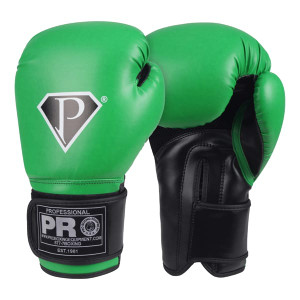 Pro Boxing Gloves Green/Black Pro Boxing Gloves Green/Black