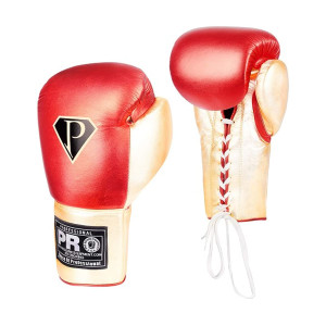 PRO Boxing Gloves Metallic Red/Gold PRO Boxing Gloves Metallic Red/Gold