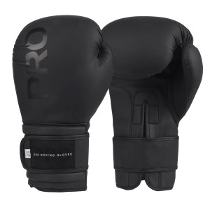 PRO Boxing Fighting Gloves Matte Black PRO Boxing Fighting Gloves Matte Black