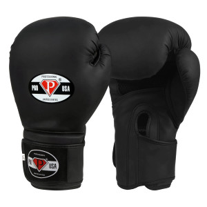 PRO USA Boxing Gloves Matte Black PRO USA Boxing Gloves Matte Black