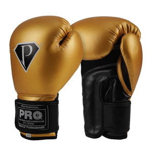 PRO Boxing Gloves Golden Black Deluxe Series PRO Boxing Gloves Golden Black Deluxe Series