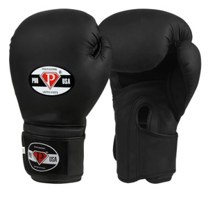 PRO USA Boxing Gloves Hook and Loop Training Gloves Matte Black PRO USA Boxing Gloves Hook and Loop Training Gloves Matte Black