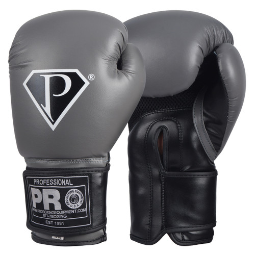 The most comfortable boxing gloves with the best Velcro closure, extra padding on the knuckles, designers quality you can feel. PRO Boxing Gloves Charcoal-Black are the most durable training gloves ever made. Triple stitched, Triple layered memory foam, and quality artificial leather. Available in all different color combinations and sizes for youth and adult.