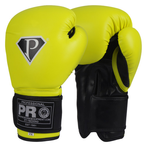 PRO Boxing Gloves Fluorescent Yellow - Black