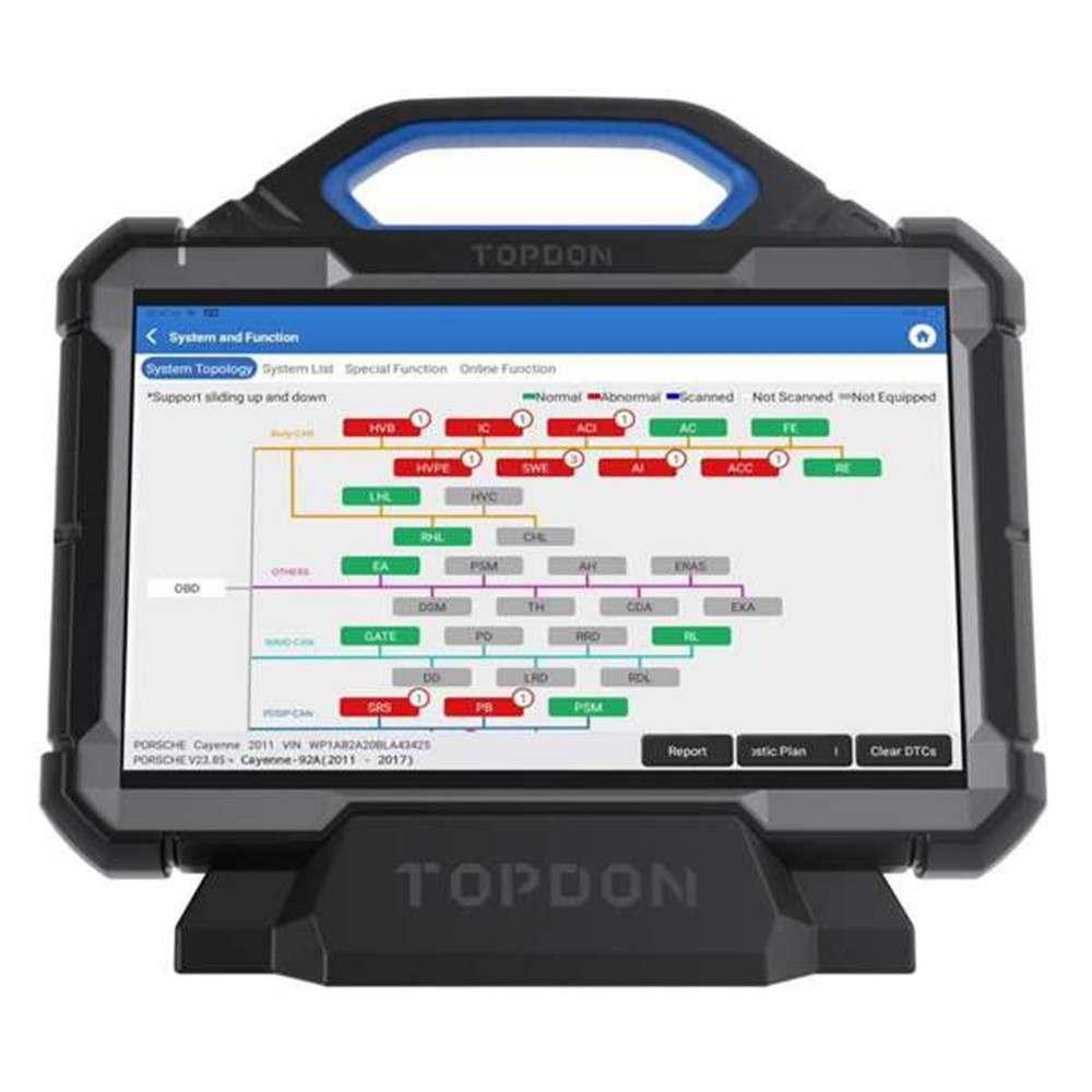 Topdon Phoenix Max w/Scope - 13.3" OE-Level Scan Tool, Docking Station & 4 Ch Oscilloscope