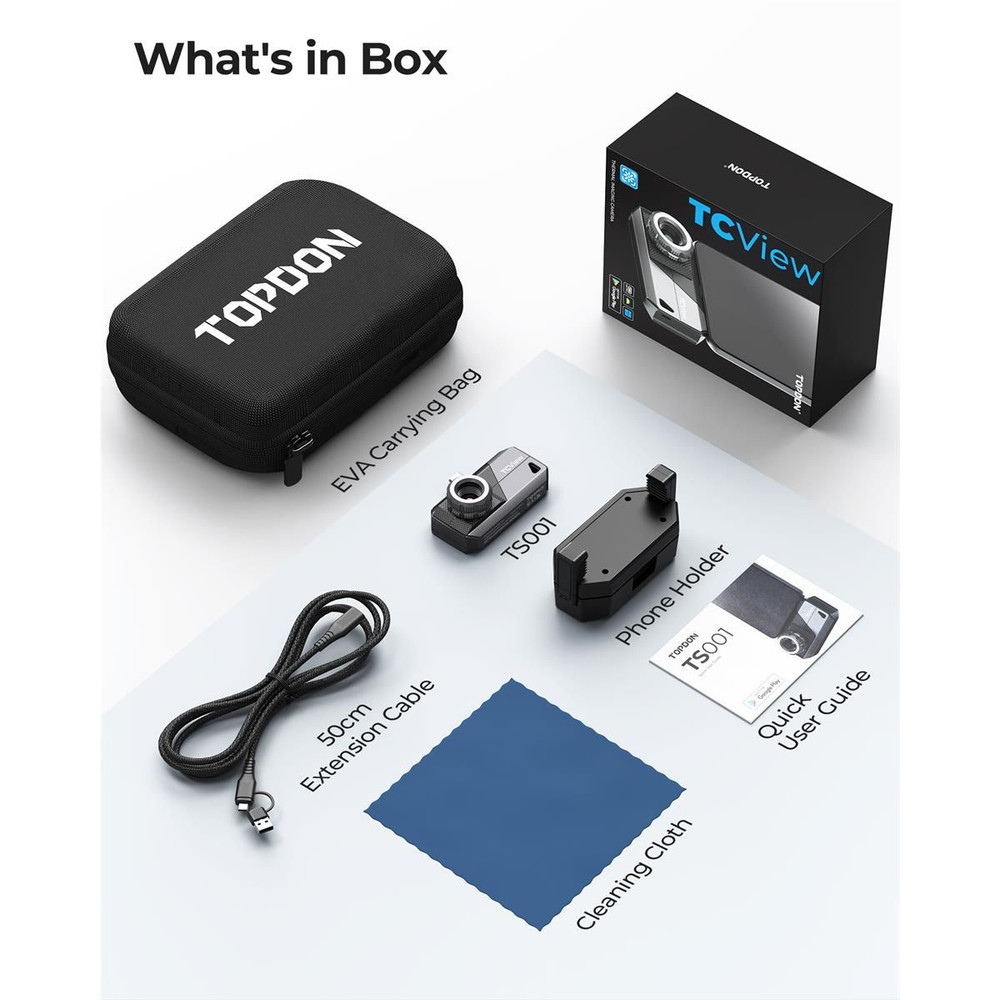 Topdon TS001 - Thermal Imaging Camera for Android Devices 9mm Adj. Lens