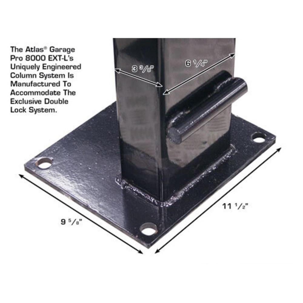 Atlas PRO8000EXT-L 4 Post Lift + RJ35 Sliding Jacks Combo