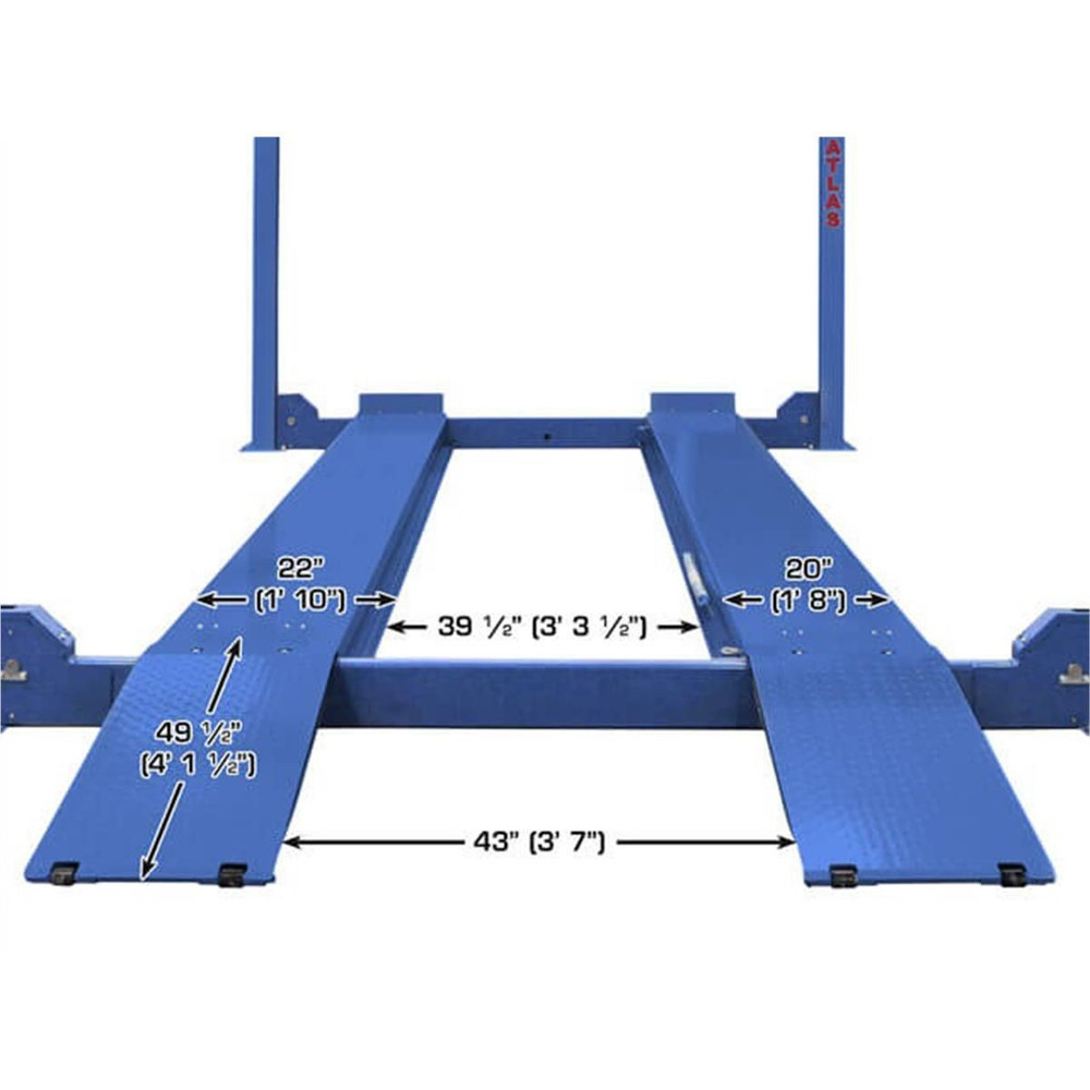 Atlas Platinum PVL14 4-Post Lift + RJ7000 Rolling Jacks ALI Certified Combo Atlas Platinum PVL14 4-Post Lift + RJ7000 Rolling Jacks ALI Certified Combo