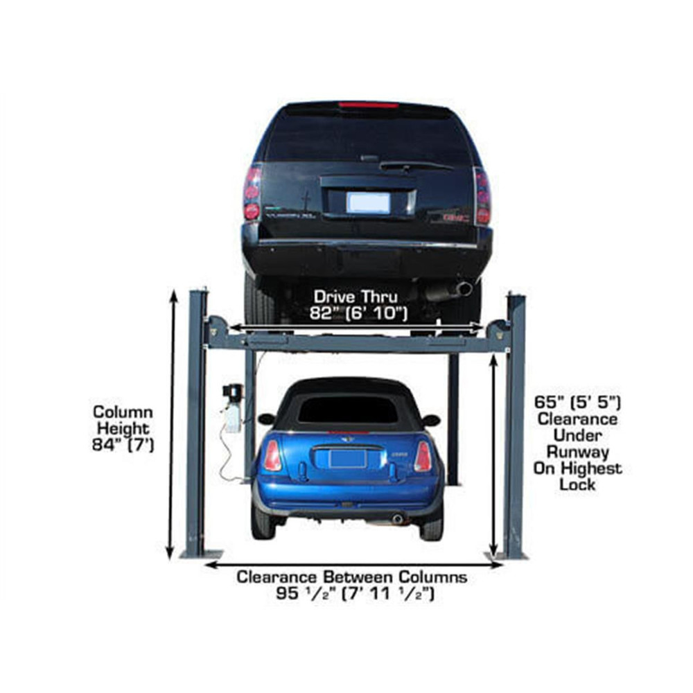 Atlas Premium 408SL 4 Post Lift + RJ35 Sliding Jacks Combo Atlas Premium 408SL 4 Post Lift + RJ35 Sliding Jacks Combo