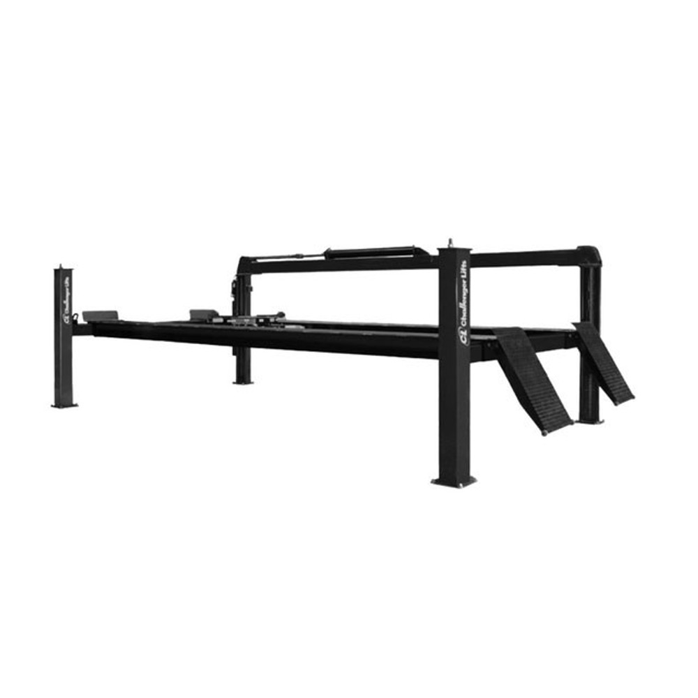 Challenger 44030E 30,000 lb. Extended Heavy-Duty Chain Driven 4-Post Lift Challenger 44030E 30,000 lb. Extended Heavy-Duty Chain Driven 4-Post Lift