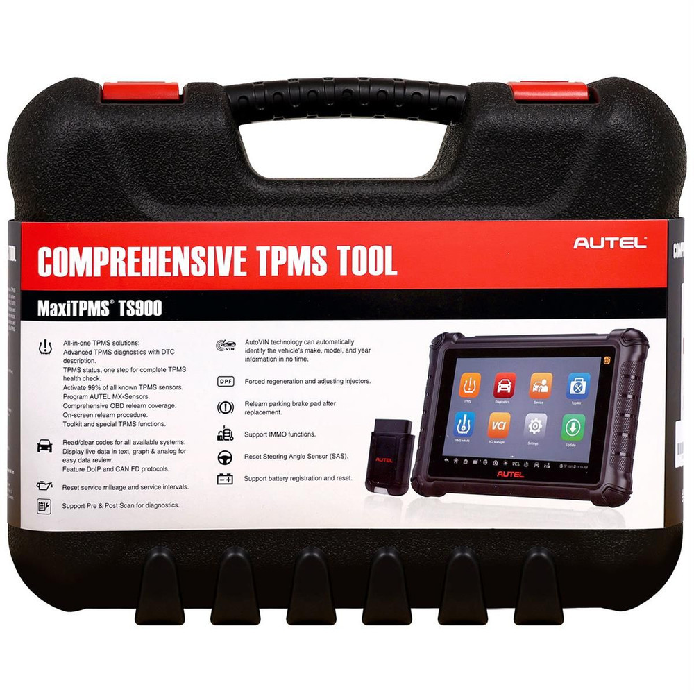 Autel MaxiTPMS TS900K-8 Tablet Kit with TS900 and (8) 1-Sensors Autel MaxiTPMS TS900K-8 Tablet Kit with TS900 and (8) 1-Sensors