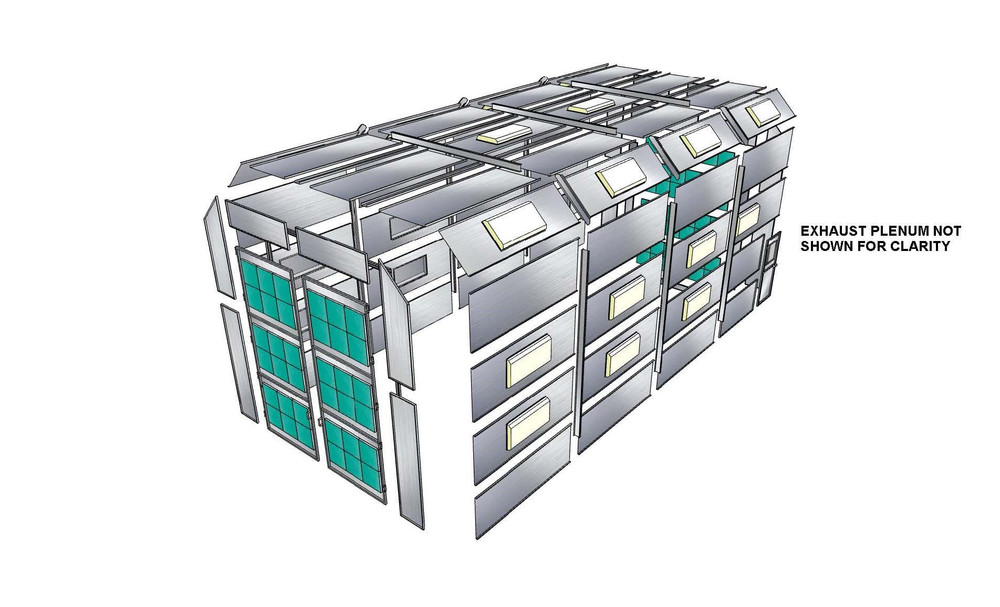 Tuxedo PBTCF161734 Truck Cross Flow Paint Booth - Made in USA