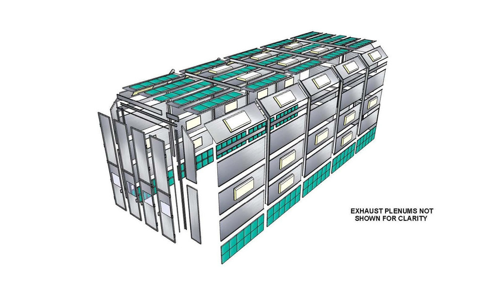 Tuxedo PBTSDD161734 Truck Side Down Draft Paint Booth - Made in USA