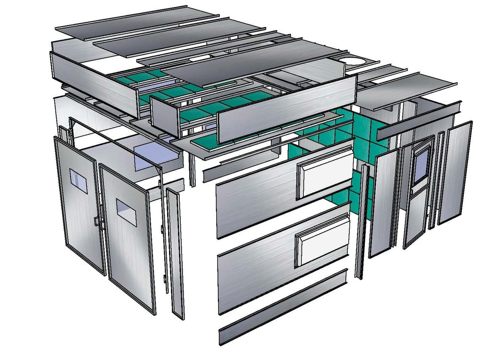 Tuxedo PBSD131023-EHB Semi Down Economy Heated Paint Booth - Made in USA