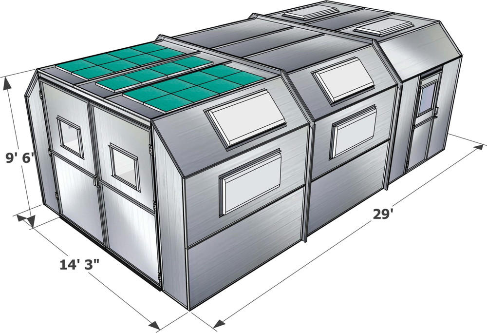 Tuxedo PBSD14929FT Semi Down Filter Top Paint Booth - Made in USA