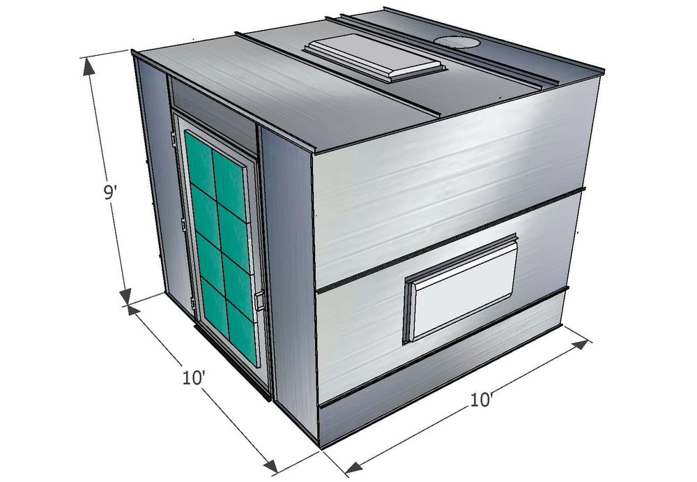 Tuxedo PBFB10910 Finishing Paint Booth - Made in USA Tuxedo PBFB10910 Finishing Paint Booth - Made in USA