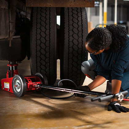 AFF 536 35 Ton Air/Hydraulic Axle Jack w/3PC Ext Kit