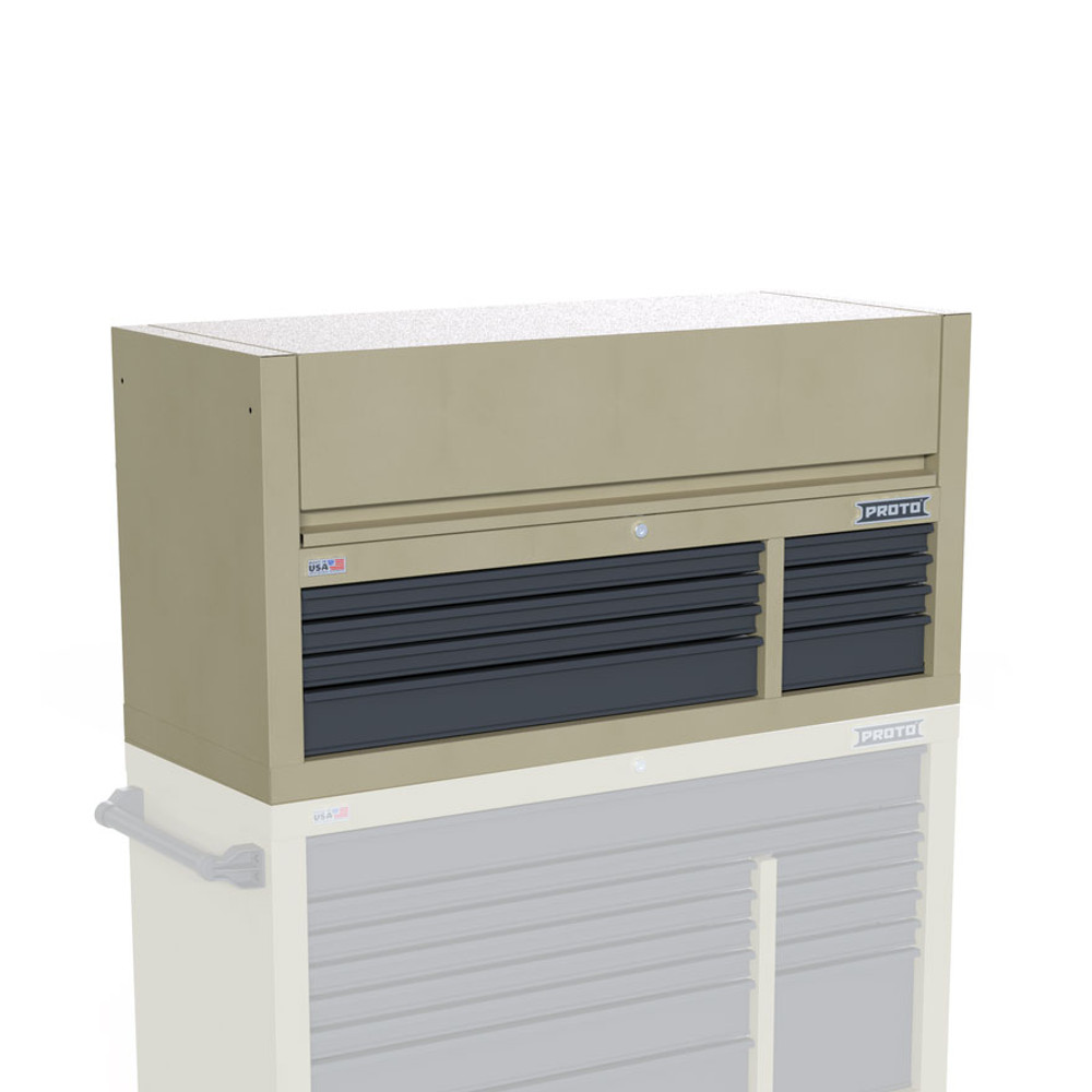 Proto Velocity 55" 8-Drawer Double Bank Top Chest - Desert Tan