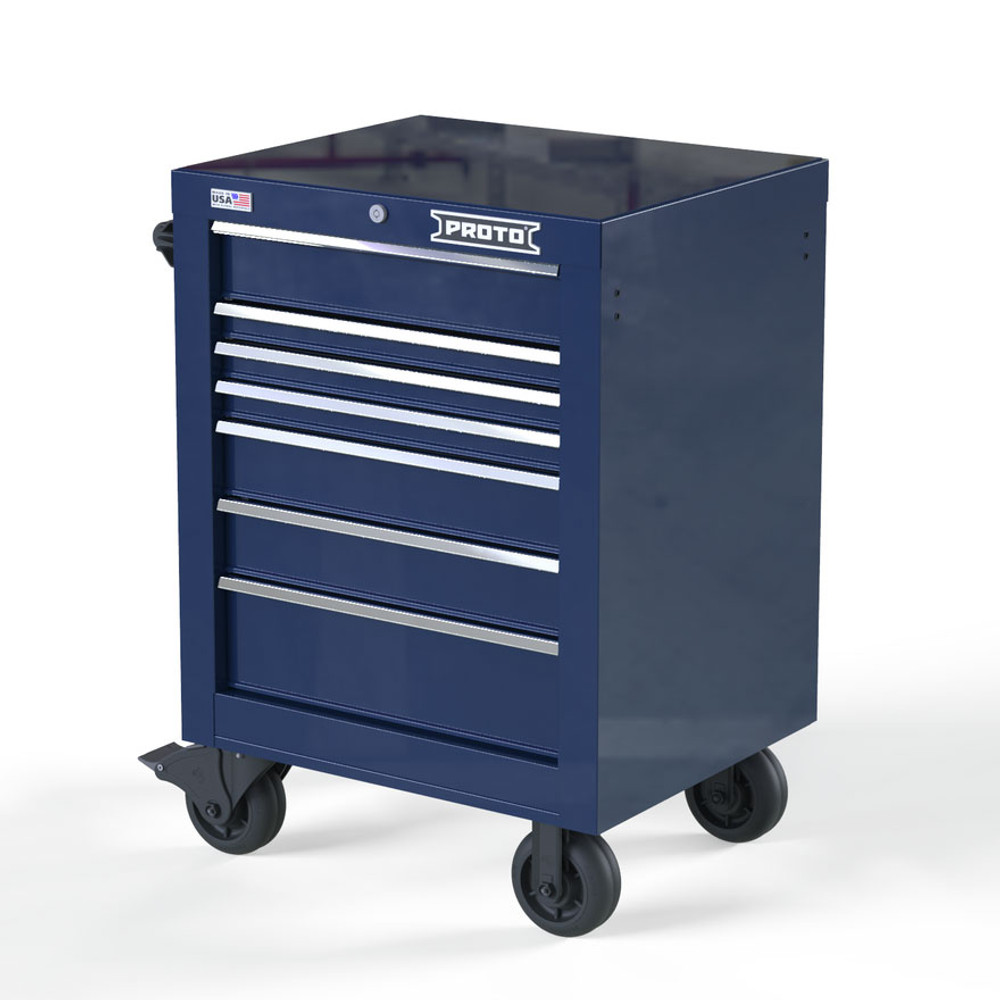 Proto Velocity 27" 7-Drawer Single Bank Roller Cabinet - Blue