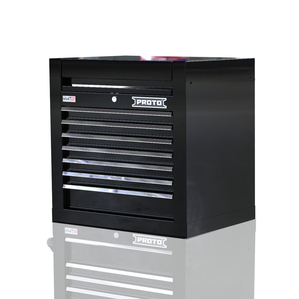 Proto Velocity 27" 7-Drawer Single Bank Top Chest - Black