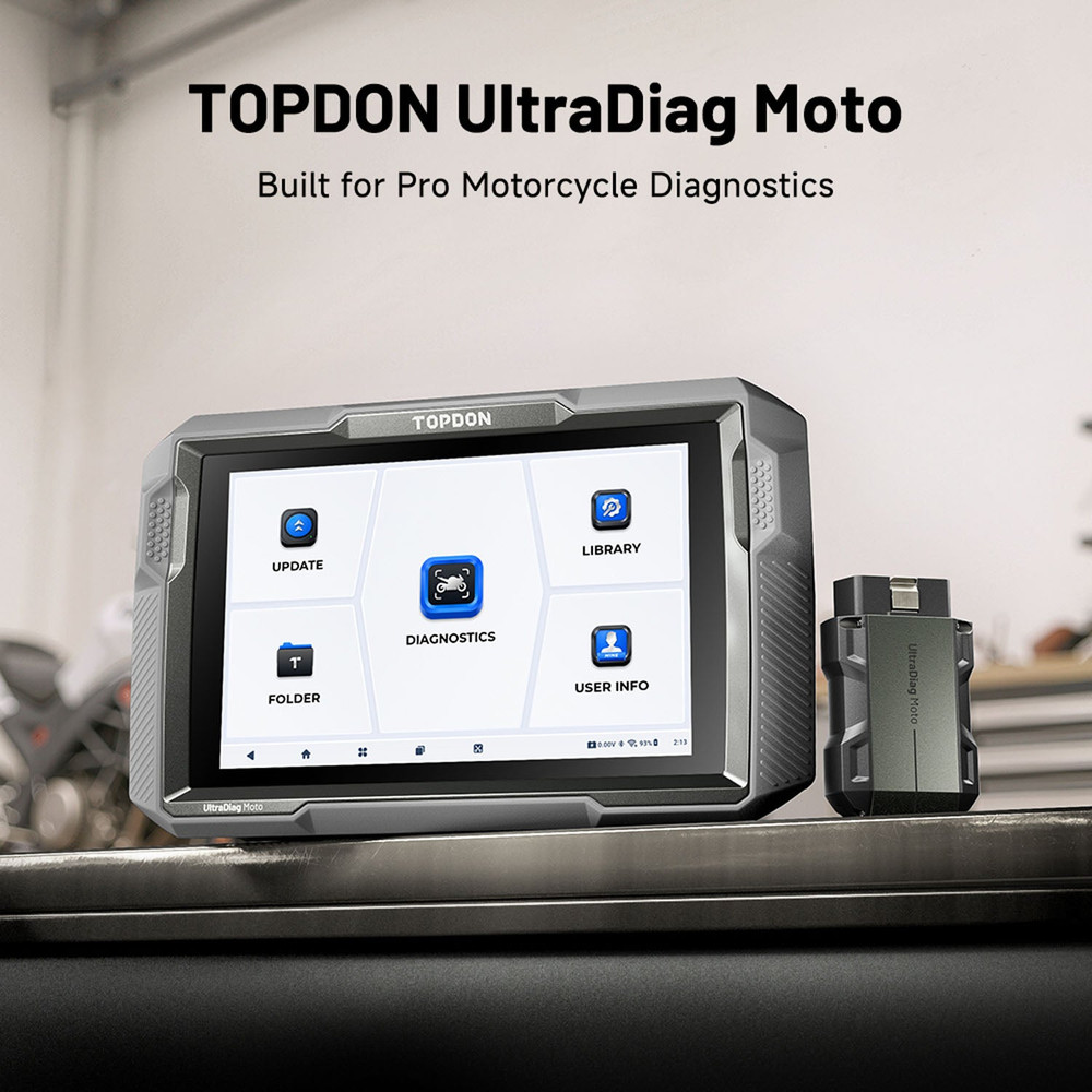 Topdon UDMOTO 8-inch Wireless Motorcycle Diagnostic Tool