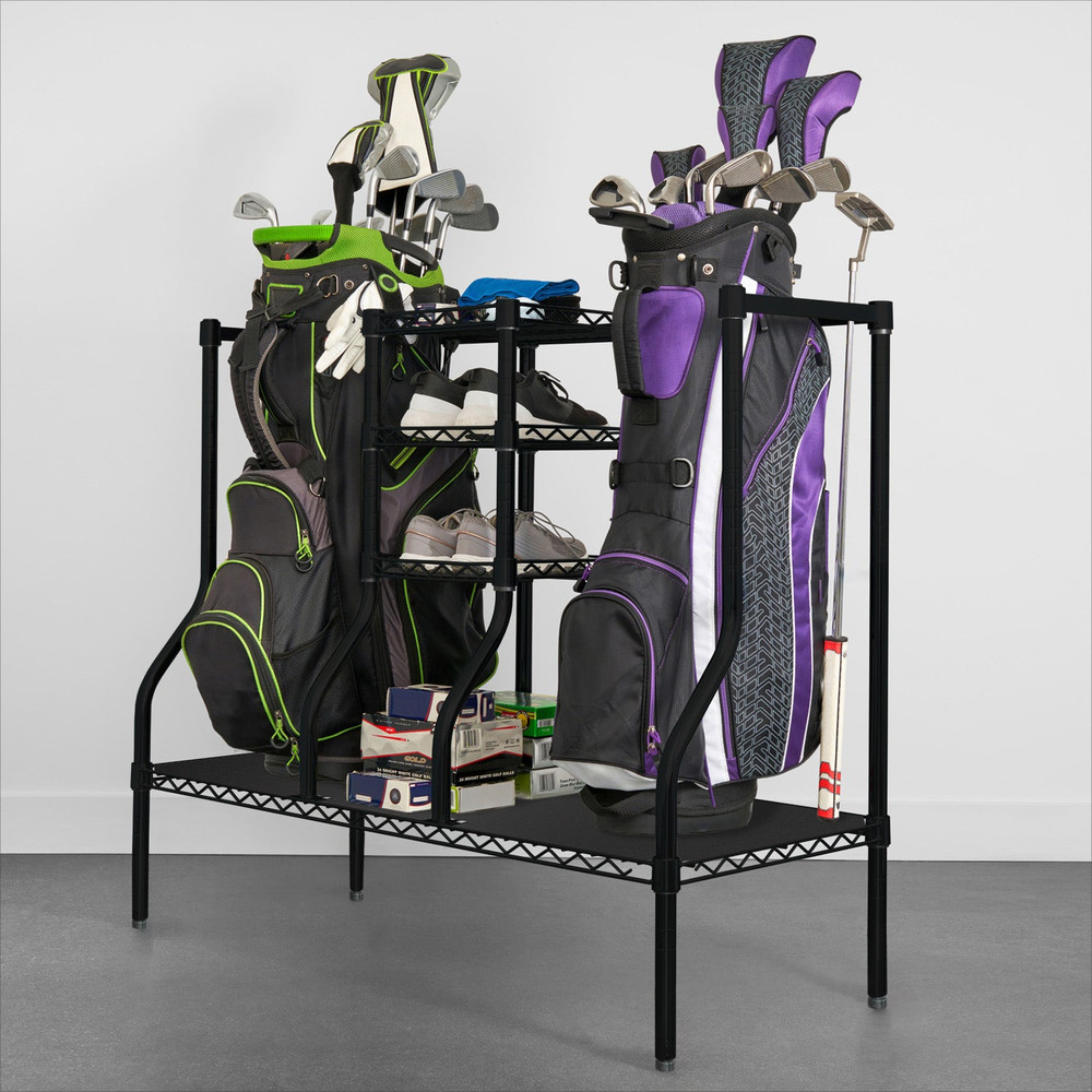 SafeRacks Golf Equipment Organizer - Black
