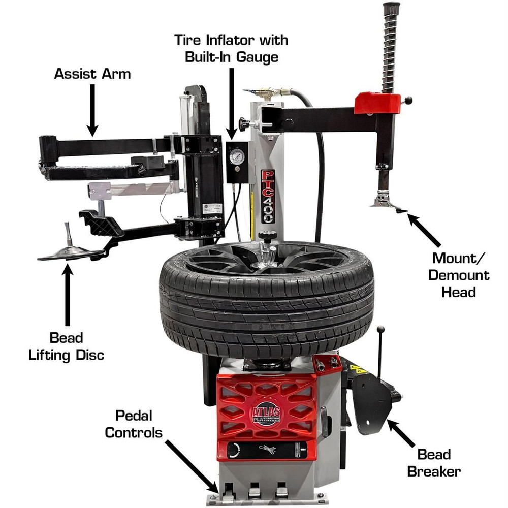 Atlas Platinum PTC400 Center Post Tire Changer W/ Assist Arm