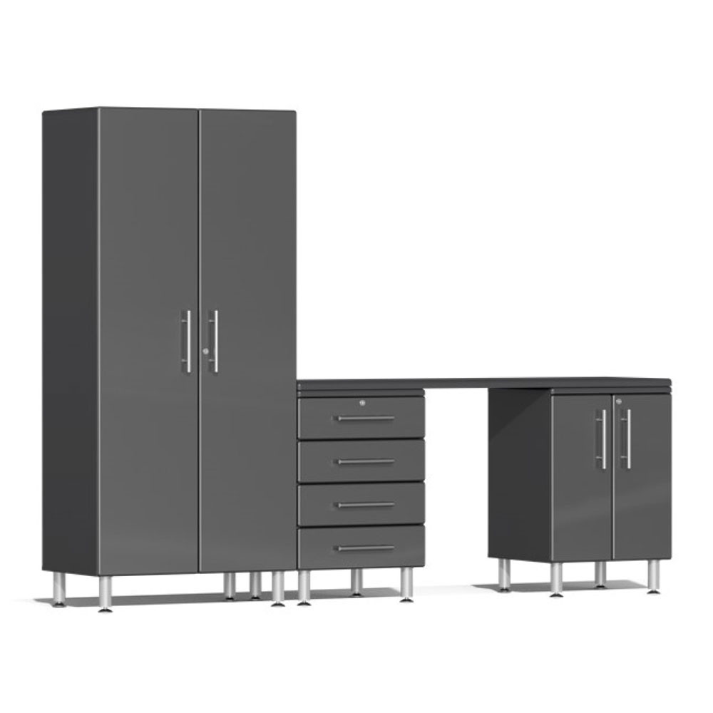 Ulti-MATE Garage 2.0 Series Grey Metallic 4 Piece Kit