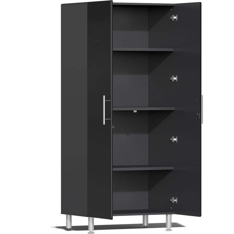 Ulti-MATE Garage 2.0 Series Black Metallic 7 Piece Kit with Bamboo Top