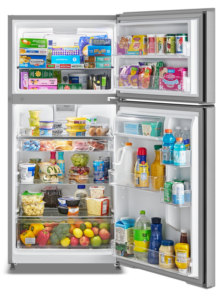 Maytag 30-Inch Wide Top-Freezer Refrigerator with Garage Mode-19 Cu. Ft. Stainless