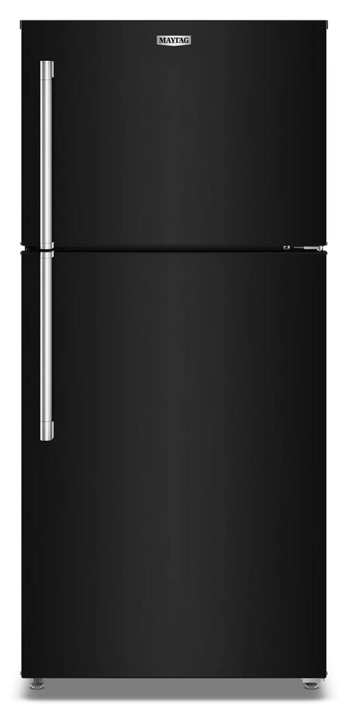 Maytag 30-Inch Wide Top-Freezer Refrigerator with Garage Mode-19 Cu. Ft. Black