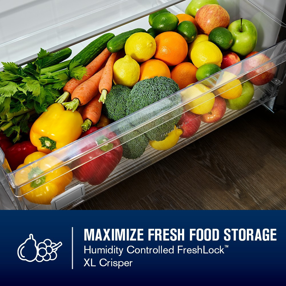 Maytag 33-Inch Wide Top-Freezer Refrigerator with Garage Mode-21 Cu. Ft. White